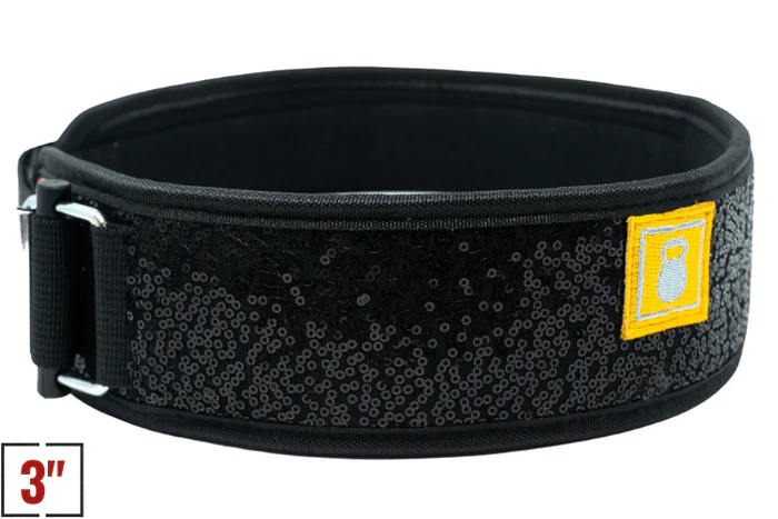 3" Petite Black Magic Weightlifting Belt - Image 3