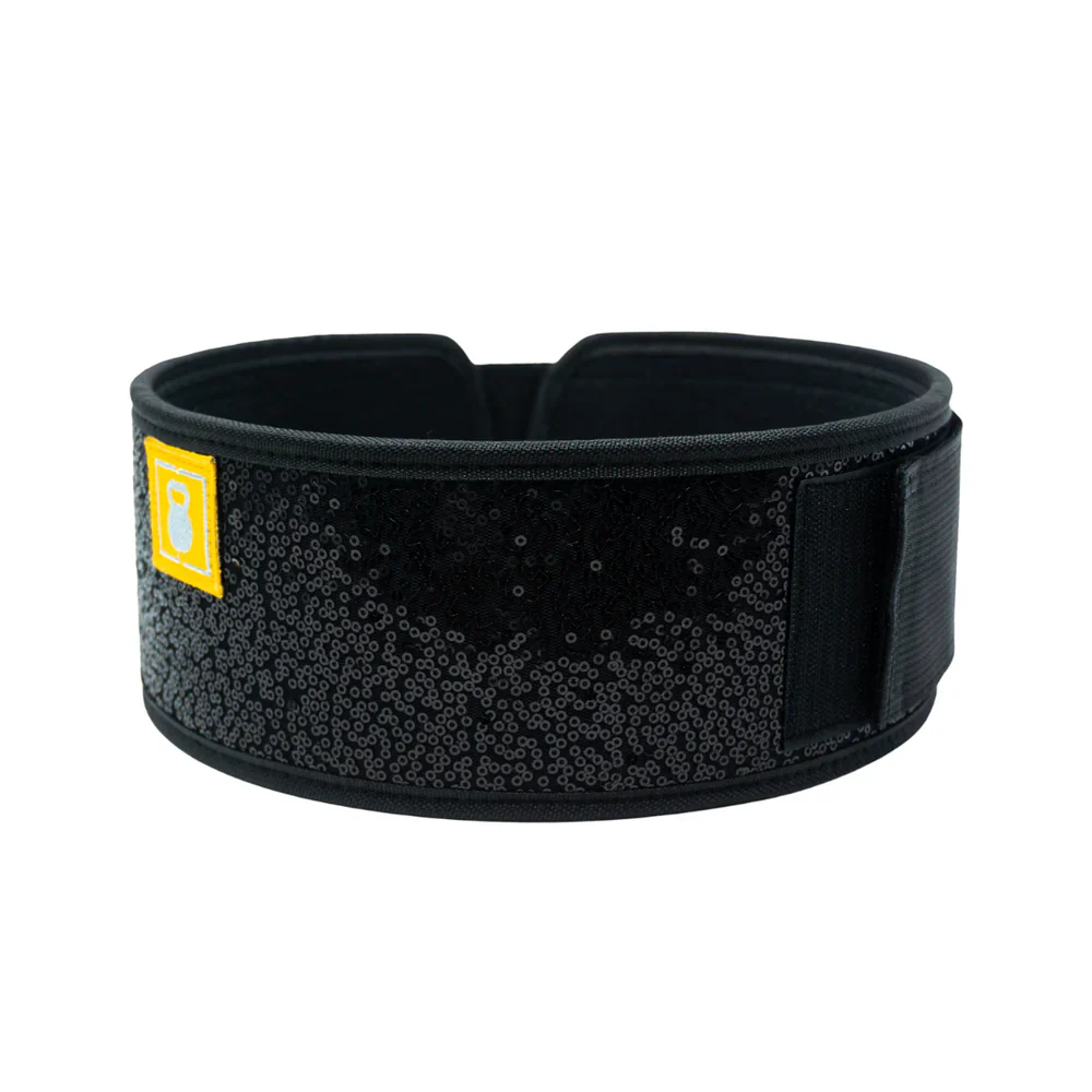 Black Magic (sparkle) 4" Weightlifting Belt - Image 3