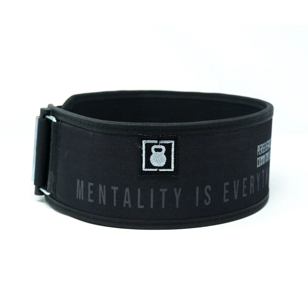 Mentality Is Everything by Craig Richey 4" Weightlifting Belt - Image 2
