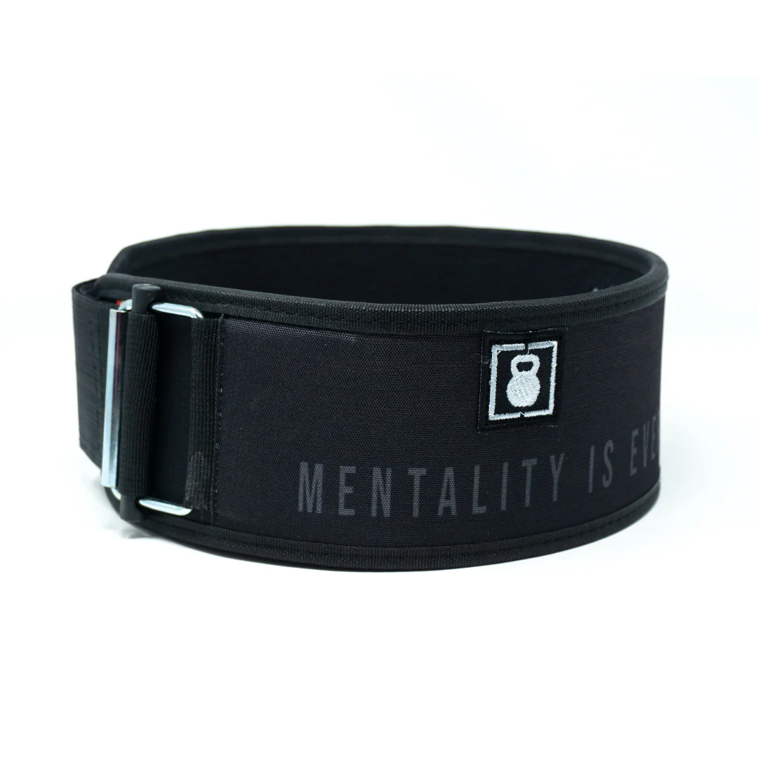 Mentality Is Everything by Craig Richey 4" Weightlifting Belt - Image 3