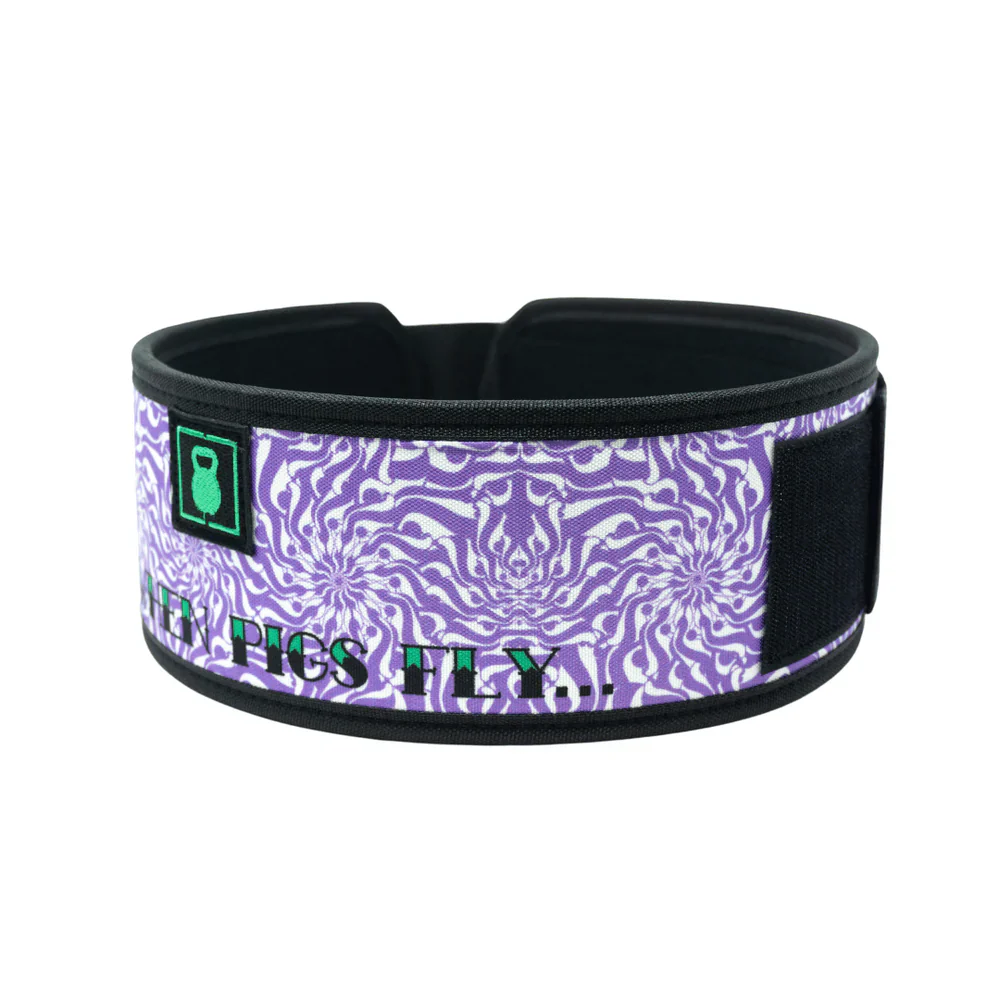 When Pigs Fly By Danielle Brandon 4" Weightlifting Belt - Image 3