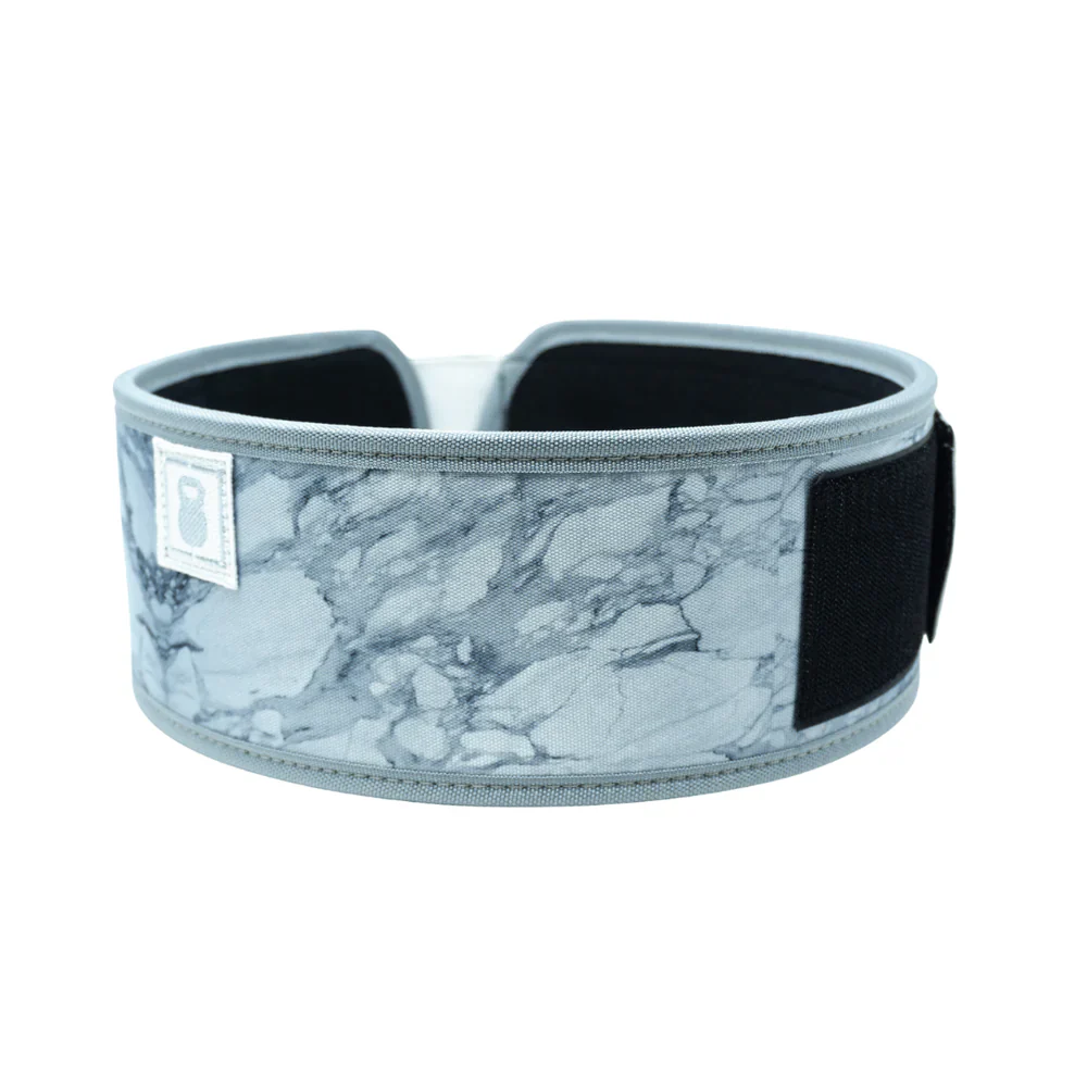 White Marble 4" Weightlifting Belt - Image 3