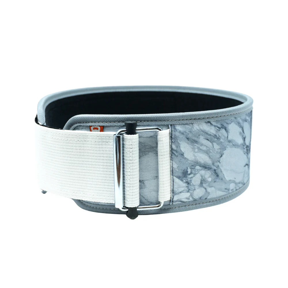 White Marble 4" Weightlifting Belt - Image 4